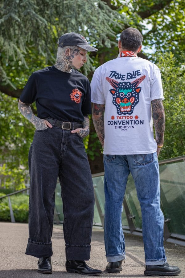 True Blue Tattoo Convention lineup T-shirt Black - Afbeelding 2